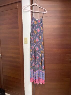 Natural Life Floral Maxi Boho Flowy Jumpsuit